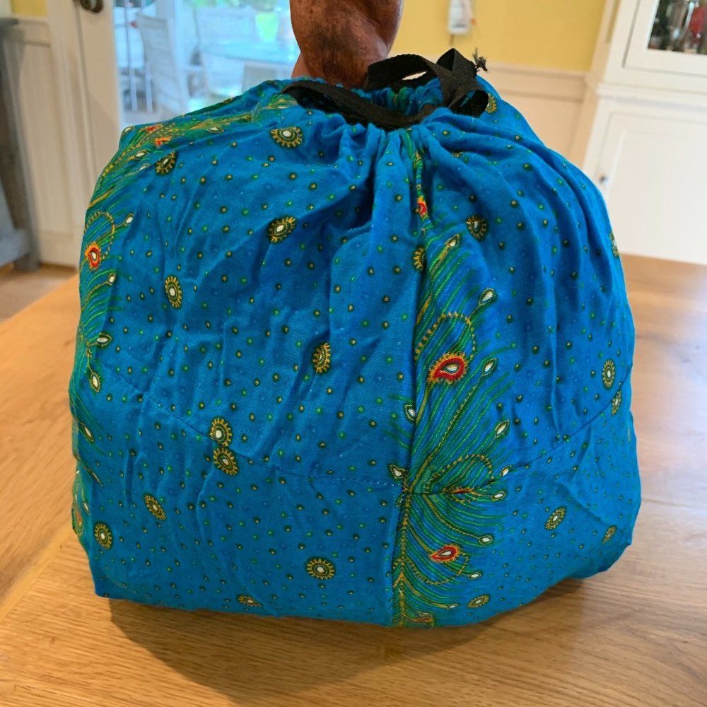 Thai Peacock Feather Carryall